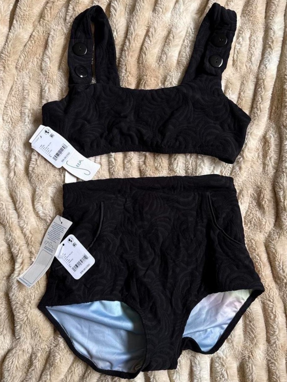 NWT Seea Georgia Swimsuit Set - Sunray Black - Picture 4 of 6
